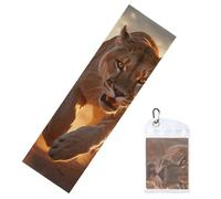 YYHWHJDE Cold Exercise Towel 12x40 in Ice Towel Soft Breathable Chilly Towel for Yoga Sport Running Gym Workout Fitness The puma runs on the prairie Picture