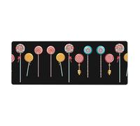 YYHWHJDE Colored Lollipops Pattern Extra Large Mouse Pad Strong Adhesion, Durable, Precise Locking Edge 12x31.5in