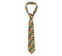 YYHWHJDE colorful crocodile skin Prints Men's tie classic style suit cravat suitable for holidays and work