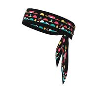 YYHWHJDE Colorful human world Pattern Sports headscarf, sweat absorbing and breathable, motion headband, double-sided kerchief