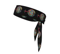 YYHWHJDE Colorful maze Prints Sports headscarf, sweat absorbing and breathable, motion headband, double-sided kerchief