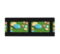 YYHWHJDE Colorful Pebbles On The Grassland Picture Extra Large Mouse Pad, Computer Office Anti Slip Gaming Keyboard Thickened Version 12x31.5in