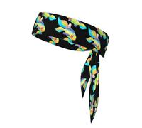 YYHWHJDE Colorful rainbow fish swimming in the blue ocean Pattern Sports headscarf, sweat absorbing and breathable, motion headband, double-sided kerchief