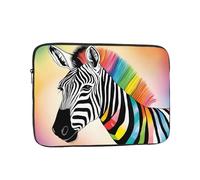YYHWHJDE Colorful Rainbow Zebra Prints Protective Shockproof Portable Laptop Sleeve Case 15 inch for Men and Women Business Travel, and Office Daily Use