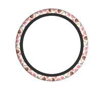 YYHWHJDE Colorful Sweet Lollipop Cupcake Donut Prints Quality Steering Wheel Grip - Quality Neoprene Cover for Universal Vehicle Protection