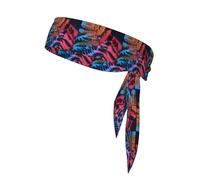 YYHWHJDE Colorful tree shadows Pattern Sports headscarf, sweat absorbing and breathable, motion headband, double-sided kerchief