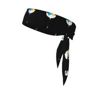 YYHWHJDE Colorful wings balloons Pattern Sports headscarf, sweat absorbing and breathable, motion headband, double-sided kerchief
