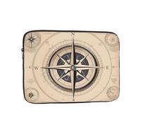 YYHWHJDE Compass sea Pattern Shockproof Portable Laptop 12 inch Sleeve Bag for Men and Women - Ideal for Business Travel, School, and Daily Use
