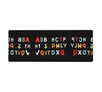 YYHWHJDE Complete Collection of Letters Prints Extra Large Mouse pad Mousepad 12x31.5in for Office Gaming Learning