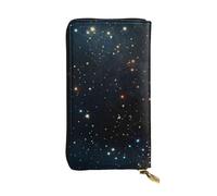 YYHWHJDE Constellation Star Clusters Galaxies Picture Quality Leather Long Clutch Wallet Designed for Fashion Girls and Women Stylish 7.48 x 4.13 in