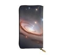 YYHWHJDE Constellation Star Clusters Galaxies Printed Quality Leather Long Clutch Wallet Designed for Fashion Girls and Women Stylish 7.48 x 4.13 in