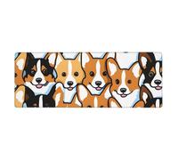 YYHWHJDE Corgi Pattern Pattern Extra Large Mouse Pad, Computer Office Anti Slip Gaming Keyboard Thickened Version 12x31.5in