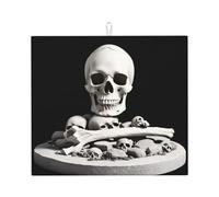 YYHWHJDE Corpse Remains Printed Kitchen Absorbent pad, Super Absorbent Microfiber, Oversized Anti Slip