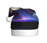 YYHWHJDE Cosmic Saturn Prints Christmas Hat for Adult quality accessory soft, lightweight, and fluffy