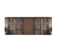 YYHWHJDE Country Barn Wood Door Picture Extra Large Mouse pad, Computer Office Anti Slip Gaming Keyboard Thickened Version 12x31.5in