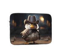 YYHWHJDE Cowboy Duckling Prints Protective Shockproof Portable Laptop Sleeve Case 10 inch for Men and Women Business Travel, and Office Daily Use