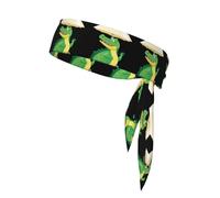 YYHWHJDE Crocodile under the parasol Pattern Sports headscarf, sweat absorbing and breathable, motion headband, double-sided kerchief