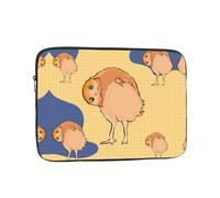 YYHWHJDE Crooked Owl Pattern Shockproof Portable Laptop 12 inch Sleeve Bag for Men and Women - Ideal for Business Travel, School, and Daily Use