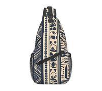 YYHWHJDE Cross Chest Bag Diagonally - Quality, Durable, and Spacious Shoulder Bag for Men and Women African peoples illustration Picture, Black, One Size