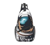 YYHWHJDE Cross Chest Bag Diagonally - Quality, Durable, and Spacious Shoulder Bag for Men and Women Air astronaut Printing, Black, One Size