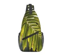 YYHWHJDE Cross Chest Bag Diagonally - Quality, Durable, and Spacious Shoulder Bag for Men and Women Bamboo leaf Picture, Black, One Size