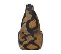 YYHWHJDE Cross Chest Bag Diagonally - Quality, Durable, and Spacious Shoulder Bag for Men and Women Big Snake Skin Picture, Black, One Size