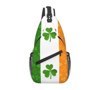 YYHWHJDE Cross Chest Bag Diagonally - Quality, Durable, and Spacious Shoulder Bag for Men and Women irish flag Printing, Black, One Size