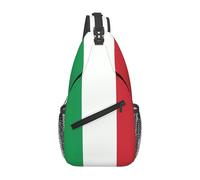 YYHWHJDE Cross Chest Bag Diagonally - Quality, Durable, and Spacious Shoulder Bag for Men and Women italy flag Picture, Black, One Size