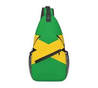 YYHWHJDE Cross Chest Bag Diagonally - Quality, Durable, and Spacious Shoulder Bag for Men and Women jamaica flag Prints, Black, One Size