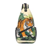 YYHWHJDE Cross Chest Bag Diagonally - Quality, Durable, and Spacious Shoulder Bag for Men and Women Jungle Tigers Cub Picture, Black, One Size