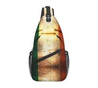 YYHWHJDE Cross Chest Bag Diagonally - Quality, Durable, and Spacious Shoulder Bag for Men and Women Retro Irish flag Printing, Black, One Size