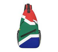 YYHWHJDE Cross Chest Bag Diagonally - Quality, Durable, and Spacious Shoulder Bag for Men and Women South Africa flag Picture, Black, One Size