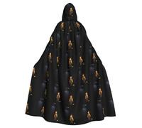 YYHWHJDE Crow Standing Next To A Scarecrow Prints Halloween Adult Hooded Cape Men'S And Women'S Clothing Mantle Role-Playing