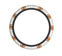 YYHWHJDE Crown Fox Avatar Prints Neoprene Steering Wheel Shield - Quality Grip & Durable Protection for All Vehicles