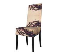 YYHWHJDE Crown Of Thorns Prints Dining Chair Throw Covers - Stretchable Polyester Blend Protects Your Chairs with Easy Style & Easy Care