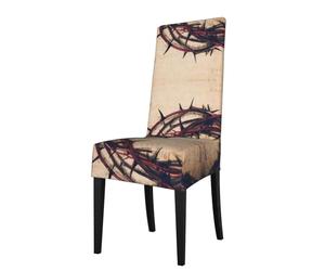 YYHWHJDE Crown Of Thorns Prints Dining Chair Throw Covers - Stretchable Polyester Blend Protects Your Chairs with Easy Style & Easy Care