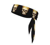YYHWHJDE Crown Skeleton Pattern Sports Double-Sided Headscarf Quick Drying, Moisture Wicking for Women, Girls, and Men
