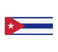 YYHWHJDE Cuban Flag Picture Extra Large Mouse Pad, Computer Office Anti Slip Gaming Keyboard Thickened Version 12x31.5in