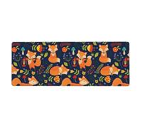 YYHWHJDE Cute Animal Fox Flower Prints Mouse Pad 12x31.5in