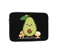 YYHWHJDE Cute Avocado and Mushrooms Prints Protective Shockproof Portable Laptop Sleeve Case 12 inch for Men and Women Business Travel, and Office Daily Use