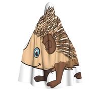 YYHWHJDE cute Cartoon Hedgehog Prints Halloween Adult Hooded Cloak for Parties and Costumes
