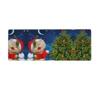 YYHWHJDE Cute Cat Sing Christmas Carols Extra Large Desk Throw