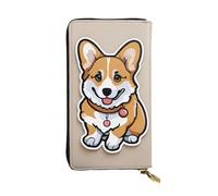 YYHWHJDE Cute Corgi Butt Printing Quality Leather Long Clutch Wallet Designed for Fashion Girls and Women Stylish 7.48 x 4.13 in