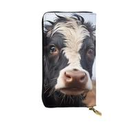 YYHWHJDE Cute Cow Printing Quality Leather Long Clutch Wallet Designed for Fashion Girls and Women Stylish 7.48 x 4.13 in