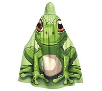 YYHWHJDE cute frog Picture Halloween Adult Hooded Cloak for Role-Playing, Costumes, and Theme Parties