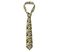 YYHWHJDE cute funny giraffe Pattern Men's tie classic style suit cravat suitable for holidays and work