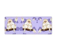 YYHWHJDE Cute Golden Monkey Picture Extra Large Mouse Pad, Computer Office Anti Slip Gaming Keyboard Thickened Version 12x31.5in