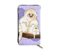 YYHWHJDE Cute golden monkey Prints Leather long clutch wallet Designed for fashion girls and women stylish and personalized 7.48 x 4.13 in, Black, One Size