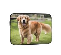 YYHWHJDE Cute Golden Retriever Picture Shockproof Portable Laptop Sleeve Case 10 inch for Men and Women Business Travel, School, and Office Daily Use