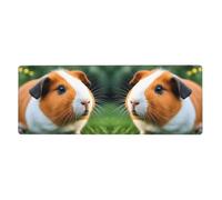 YYHWHJDE Cute Guinea Pig Pattern Extra Large Mouse Pad, Computer Office Anti Slip Gaming Keyboard Thickened Version 12x31.5in